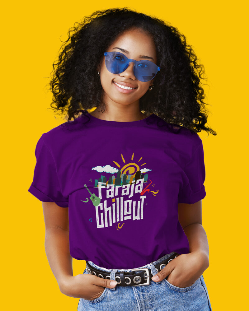 Faraja Chillout T-Shirt – Purple Vibe